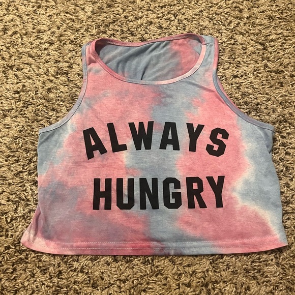 Always Hungry Tie Dye Crop Top - Picture 1 of 1